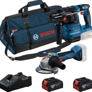 Bosch Bleu Accutoolkit Combipack 18V GWS 18V-8 + GBH 18V-22 | 2x GBA 18V 4,0 Ah + Chargeur GAL 18V-40 – 0615V0003C
