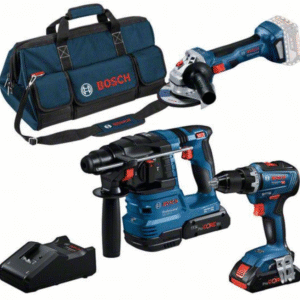 Bosch Bleu | Combopack | GSR 18V-55 + GWS 18V-7 + GBH 18V-22 | 18V | 2 x 4,0Ah ProCORE + chargeur | Dans sac - 0615A50035