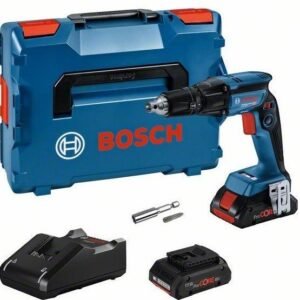 Bosch Bleu GTB 18V-45 Visseuse sans fil pour cloisons sèches | 2 x batteries 4,0 Ah + chargeur rapide | Dans L-Boxx 136 - 06019K7002