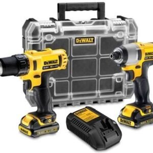DeWalt DCK384P2T-QW | Coffret combiné 18V XR | DCD796 + DCF887 + DCG405 | 2 x 5.0Ah batteries et chargeur multiple | 2x TSTAK - DCK384P2T-QW