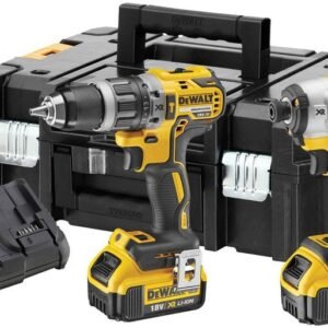 DeWalt DCK266M2T Ensemble sur batterie | DCD796 + DCF887 dans coffret T-Stak | 18V 4.0Ah Li-ion - DCK266M2T
