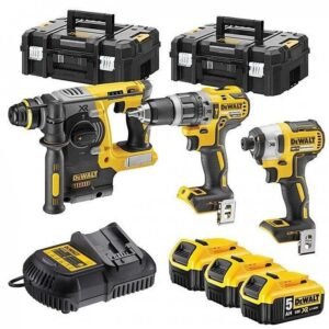 DeWalt DCK368P3T Coffret combiné | DCD796 + DCF887 et DCH273 dans coffrets T-STAK | 18V 5.0Ah Li-Ion - DCK368P3T-QW