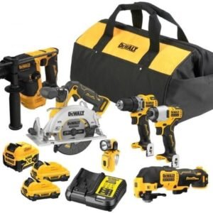 DeWalt DCK611P1D2-QW | Ensemble XR Brushless 12V 6 pièces (DCD701 + DCF801 + DCS512 + DCH072 + DCS353 + DCL510) - DCK611P1D2-QW