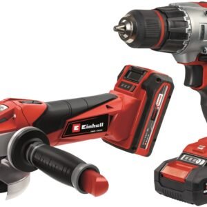 Einhell TE-TK 18 Li Kit 18 V / 1,5 Ah / 3,0 Ah (Perceuse-visseuse sans fil / Meuleuse d’angle sans fil) – 2 batteries