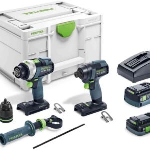 Festool Set Visseuse à chocs et Perceuse-visseuse sur batterie TID 18 5,0/4,0-Set TPC 18/4 - 577654