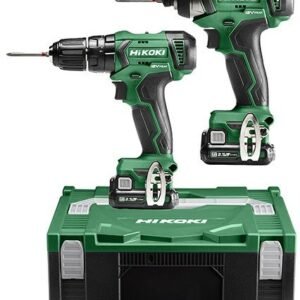 Hikoki KC12DAWBZ | Visseuse à chocs sans fil et perceuse-visseuse à percussion | Inclut 2 batteries et chargeur | dans coffret - KC12DAWBZ