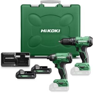 Hikoki KC18DAWCZ | Ensemble combiné | DV18DA + WH18DA | 18V | 2 x batteries 2,0 Ah + chargeur | dans coffret en plastique - KC18DAWCZ