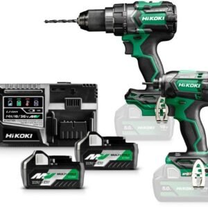 Hikoki KC18DCWAZ | Combipack | DS18DC Accuboor + WH18DC Accu slagschroevendraaier | 18V | 2 x 5.0Ah + lader | in HSC III - KC18DCWAZ