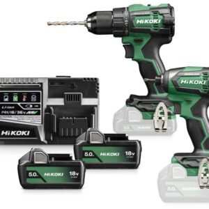 Hikoki KC18DEWCZ | Ensemble combiné sur batterie | DV18DE + WH18DE | 18 V | 2x batteries 5.0Ah + chargeur | dans coffret HSC III - KC18DEWCZ