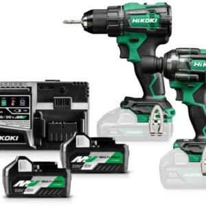 Hikoki KC18DEWJZ | Ensemble combiné sur batterie | DS18DE + WR18DH | 18 V | 2x batteries MULTI VOLT + chargeur rapide | dans coffret HSC III - KC18DEWJZ