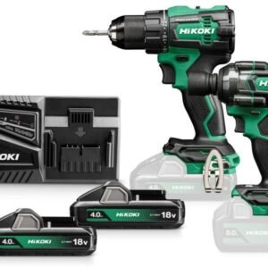 Hikoki KC18DEWLZ | Ensemble combiné sur batterie | DS18DE + WR18DH | 18 V | 2x batteries 4,0 Ah + chargeur | dans coffret HSC III - KC18DEWLZ