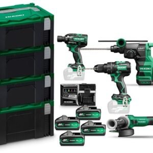 Hikoki KC36H4A MVB4 36V Pack avantage | DV36DC + WR36DH + DH3628DA + G3613DVE | 4x batteries BSL36B18X et chargeur rapide | dans coffrets HSC - KC36H4A-MVB4