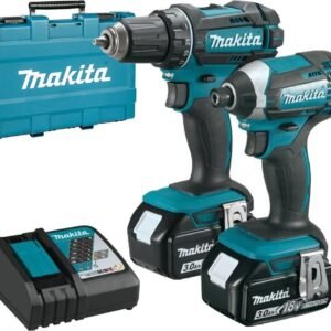 Makita DLX2127X Coffret combiné - DDF482 perceuse-visseuse 18V + DTD152 visseuse à chocs avec 2 batteries 3,0Ah dans mallette