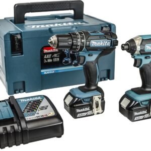 Makita DLX2131JX 18V perceuse-visseuse à percussion DHP482 + visseuse à chocs DTD152 coffret combiné (2x batteries 3.0Ah) dans Mbox