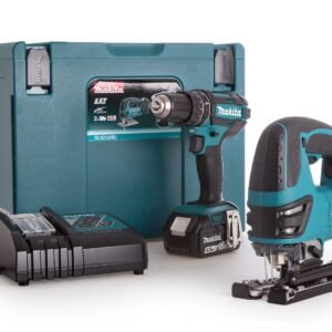 Makita DLX2134TJ | Perceuse-visseuse à percussion DHP482 + Scie sauteuse DJV180 | 18V 5,0Ah Li-ion