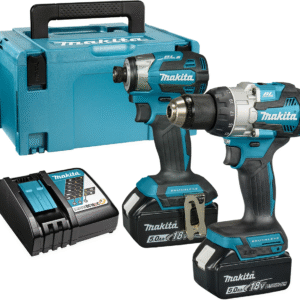 Makita DLX2528TJ 18V Coffret combiné DHP489 Perceuse-visseuse à percussion + DTD173Z Visseuse à chocs 5,0 Ah batterie (2 pcs), dans Mbox