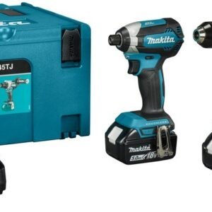 Makita DLX2545TJ 18V Coffret combiné DDF492 Perceuse-visseuse + DTD153 Visseuse à chocs (2x 5.0Ah et chargeur) dans Mbox - DLX2545TJ