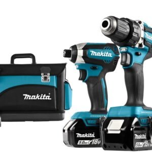 Makita DLX3090T 18v 5.0Ah Coffret combiné perceuse-visseuse DDF484 et visseuse à chocs DTD153 + Lampe DML801
