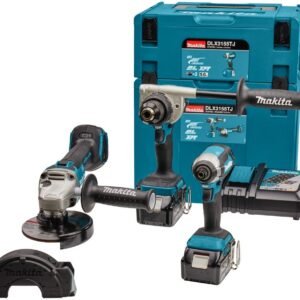 Makita DLX3155TJ | Ensemble combiné | 18 V | perçage, vissage (à percussion) et meulage | Set | 5,0 Ah | en Mbox - DLX3155TJ