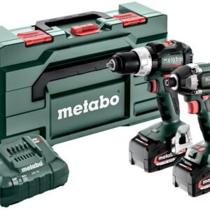 Metabo Ensemble combiné sans fil 2.8.8 | SB 18 LT BL (Perceuse à percussion) + SSD 18 LT 200 BL (Visseuse à chocs) | 18 V | 2x 5.2Ah, ASC 55 | Dans Metabox - 685200000
