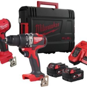 Milwaukee M18 BLPP2A3-502X M18 Powerpack 2-kit Brushless (M18BLPD2, BLIDR, 2 x 5,0 Ah) - 4933492844