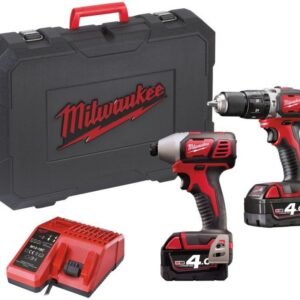 Milwaukee M18 BPP2D-402C Powerpack (M18BDD+M18BID+(2) 4.0Ah 18V+(1) M1218 chargeur+coffret) - 4933447126