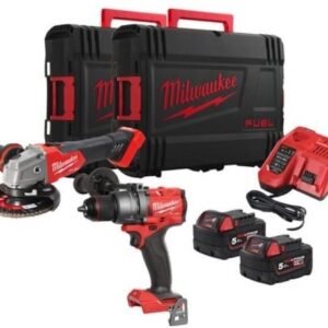 Milwaukee M18 FPP2E3-502X M18 FUEL Powerpack 2-kit (M18FPD3, FSAG125X, 2 x 5,0Ah) - 4933492516